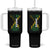 Jamaican American Flag Tumbler With Handle Distressed Jamaica America Usa Flag TS10 One Size: 40 oz Black Print Your Wear
