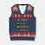 Rasta Weed V-Neck Knit Sweater Vest Peace Love Ganja Marijuana Cannabis Reggae Music TS10 Navy Red Print Your Wear