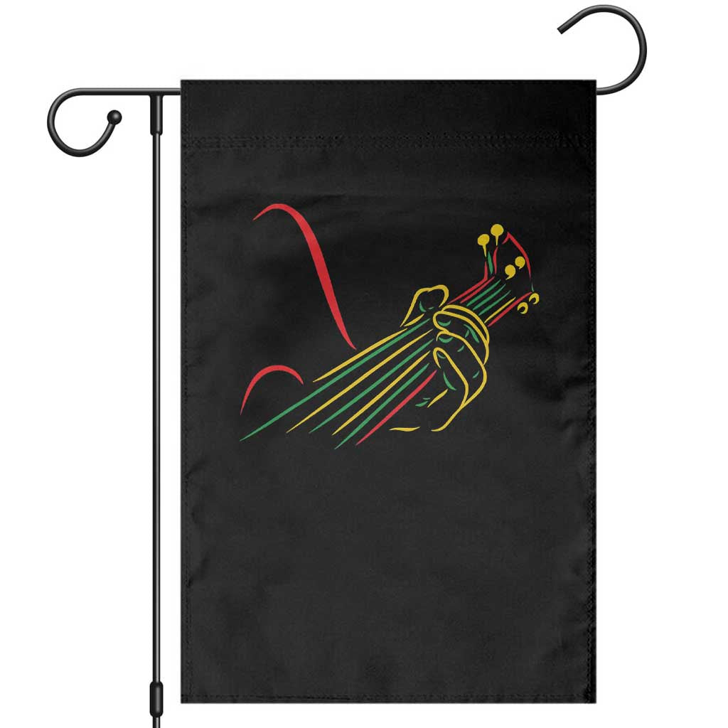 Reggae Guitar Garden Flag Rasta Music Gift for Guitar Lovers TS10 Black Print Your Wear
