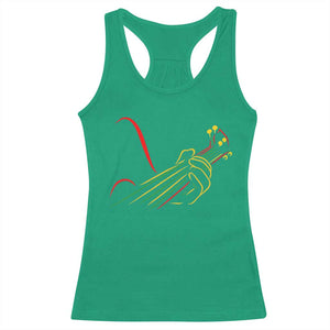 Reggae Guitar Racerback Tank Top Rasta Music Gift for Guitar Lovers TS10 Irish Green Print Your Wear
