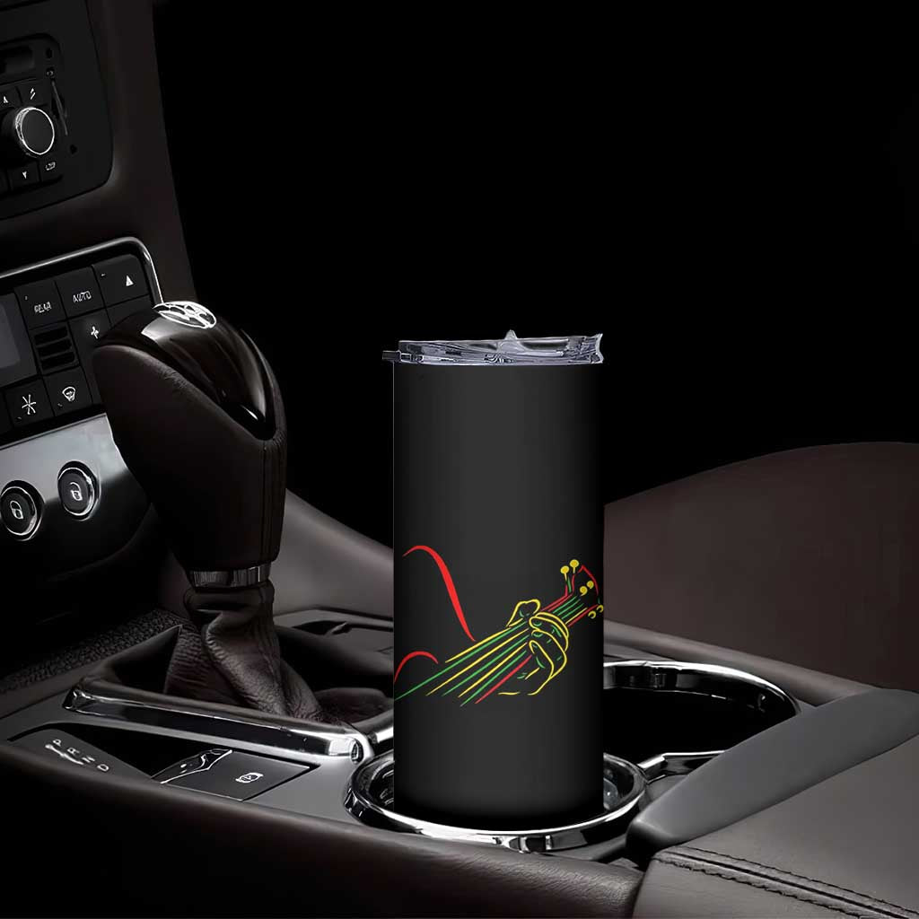 Reggae Guitar Skinny Tumbler Rasta Music Gift for Guitar Lovers TS10 Print Your Wear