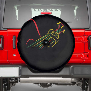 Reggae Guitar Spare Tire Cover Rasta Music Gift for Guitar Lovers TS10 Black Print Your Wear