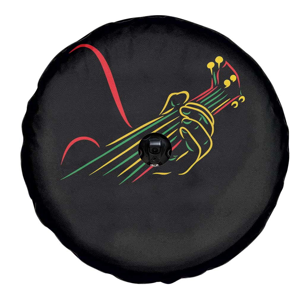 Reggae Guitar Spare Tire Cover Rasta Music Gift for Guitar Lovers TS10 Print Your Wear