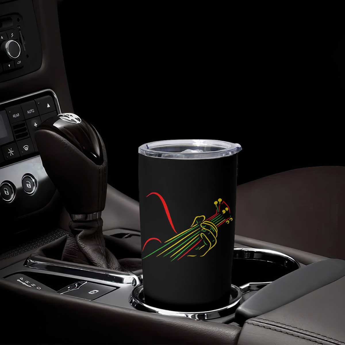Reggae Guitar Tumbler Cup Rasta Music Gift for Guitar Lovers TS10 Print Your Wear