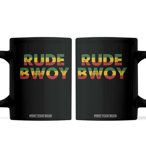 Rude Boy Coffee Mug Jamaican Rasta Reggae Roots Gifts Jamaica TS10 Black Print Your Wear