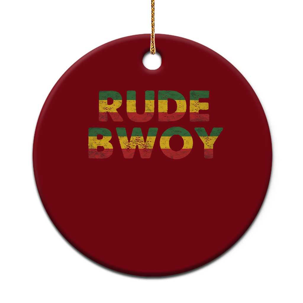 Rude Boy Ceramic Ornament Jamaican Rasta Reggae Roots Gifts Jamaica TS10 1pc Red Print Your Wear