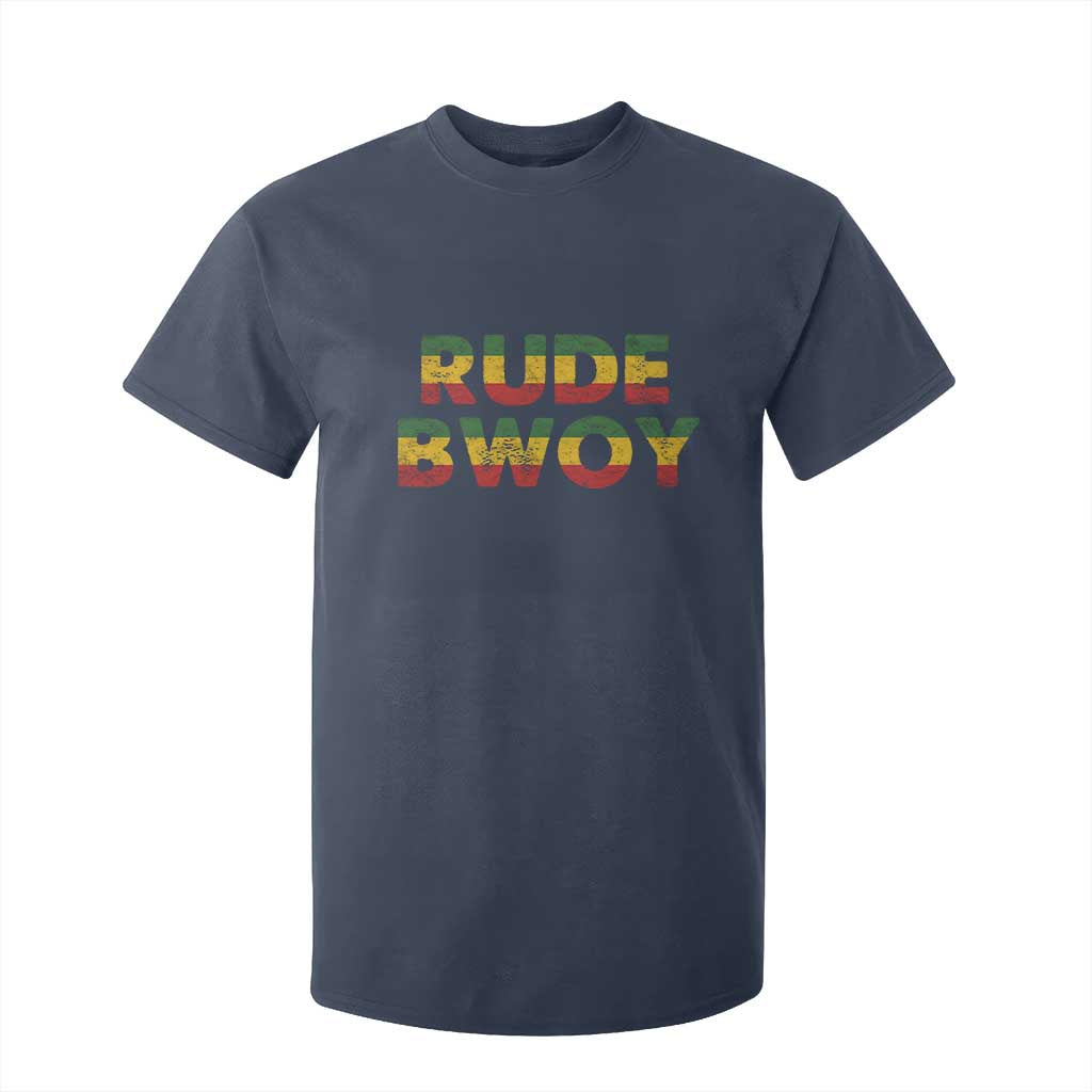Rude Boy T Shirt For Kid Jamaican Rasta Reggae Roots Gifts Jamaica TS10 Navy Print Your Wear