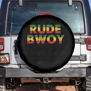 Rude Boy Spare Tire Cover Jamaican Rasta Reggae Roots Gifts Jamaica TS10 No hole Black Print Your Wear