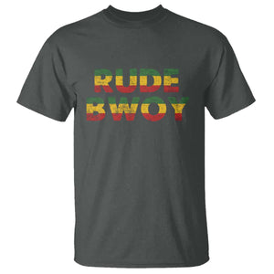 Rude Boy T Shirt Jamaican Rasta Reggae Roots Gifts Jamaica TS10 Dark Heather Print Your Wear
