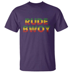 Rude Boy T Shirt Jamaican Rasta Reggae Roots Gifts Jamaica TS10 Purple Print Your Wear