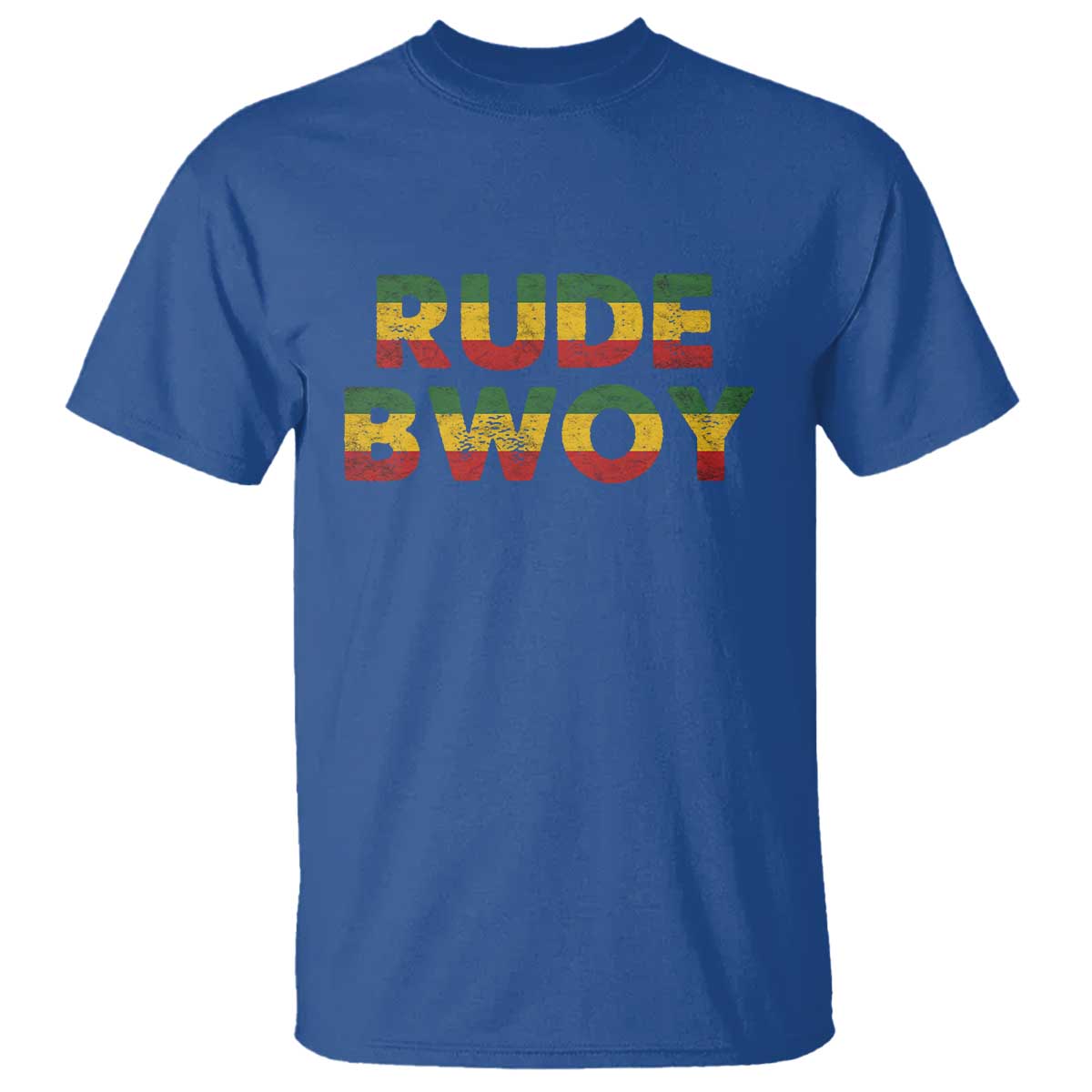 Rude Boy T Shirt Jamaican Rasta Reggae Roots Gifts Jamaica TS10 Royal Blue Print Your Wear