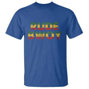 Rude Boy T Shirt Jamaican Rasta Reggae Roots Gifts Jamaica TS10 Royal Blue Print Your Wear