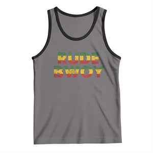 Rude Boy Tank Top Jamaican Rasta Reggae Roots Gifts Jamaica TS10 Deep Heather Black Print Your Wear