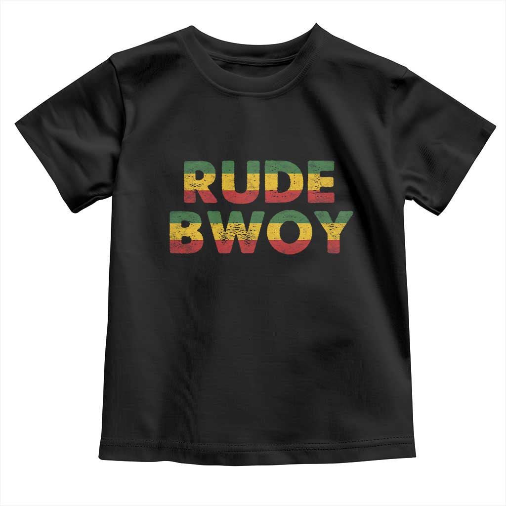 Rude Boy Toddler T Shirt Jamaican Rasta Reggae Roots Gifts Jamaica TS10 Black Print Your Wear