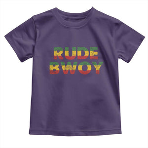 Rude Boy Toddler T Shirt Jamaican Rasta Reggae Roots Gifts Jamaica TS10 Purple Print Your Wear
