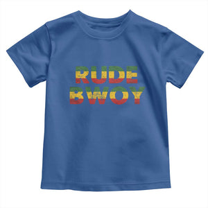 Rude Boy Toddler T Shirt Jamaican Rasta Reggae Roots Gifts Jamaica TS10 Royal Blue Print Your Wear