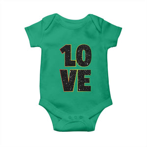 One Love Jamaican Rasta Reggage Music Baby Onesie TS10 Irish Green Print Your Wear