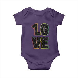 One Love Jamaican Rasta Reggage Music Baby Onesie TS10 Purple Print Your Wear