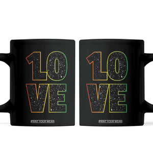 One Love Jamaican Rasta Reggage Music Coffee Mug TS10 Black Print Your Wear