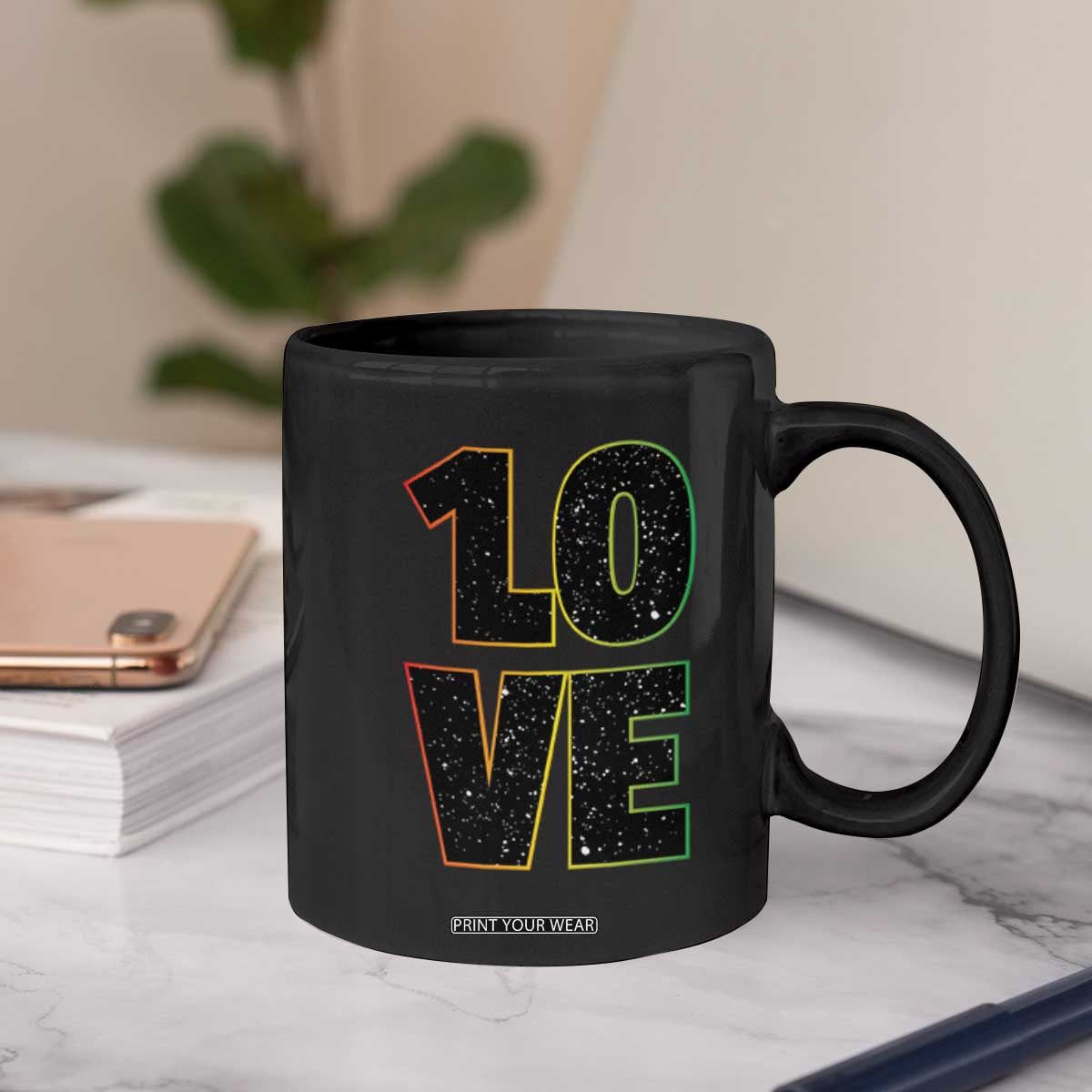 One Love Jamaican Rasta Reggage Music Coffee Mug TS10 Print Your Wear