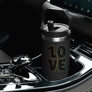 One Love Jamaican Rasta Reggage Music Flip Straw Tumbler TS10 Print Your Wear