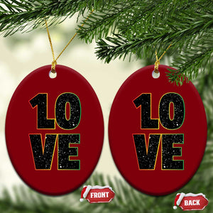 One Love Jamaican Rasta Reggage Music Ceramic Ornament TS10 Print Your Wear