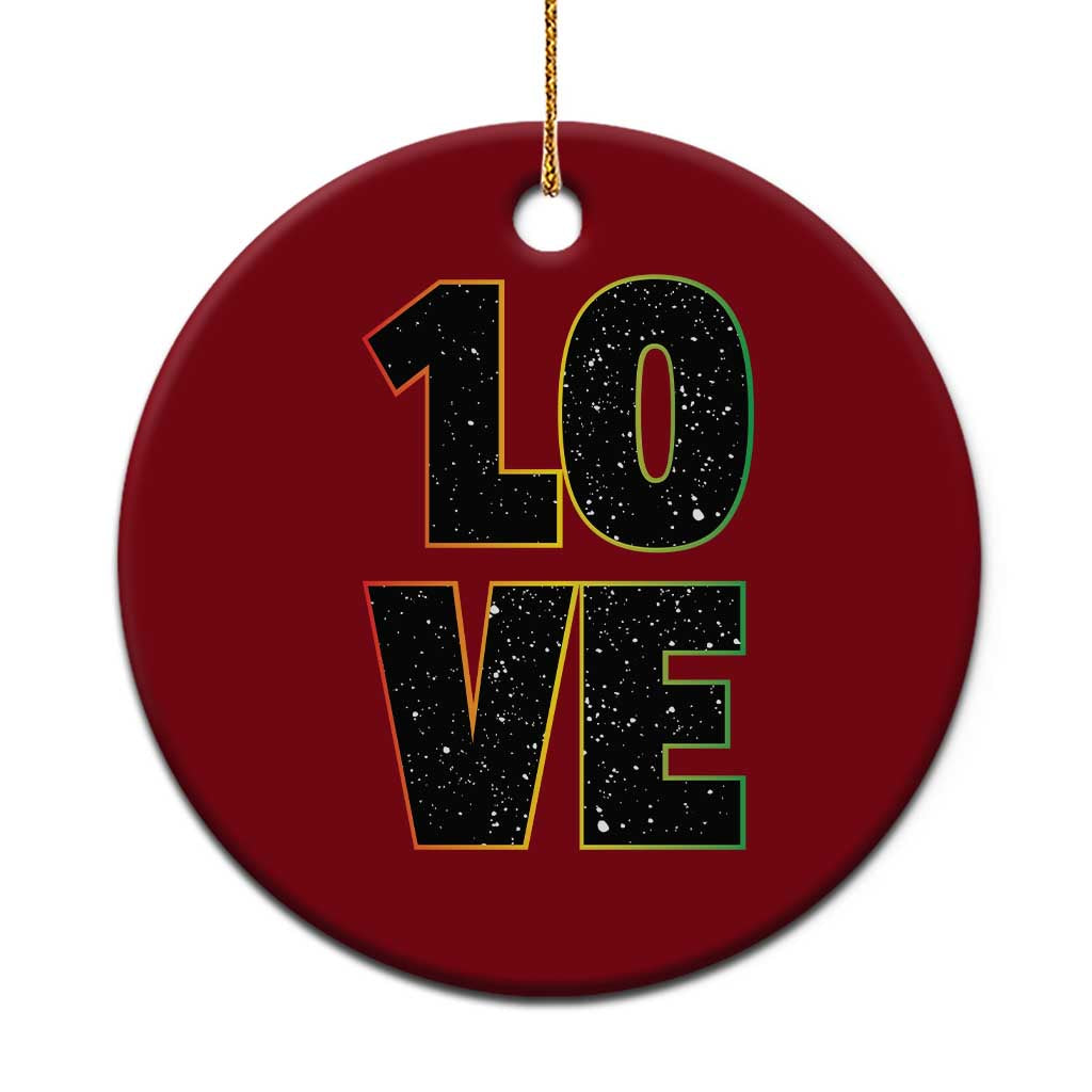 One Love Jamaican Rasta Reggage Music Ceramic Ornament TS10 1pc Red Print Your Wear
