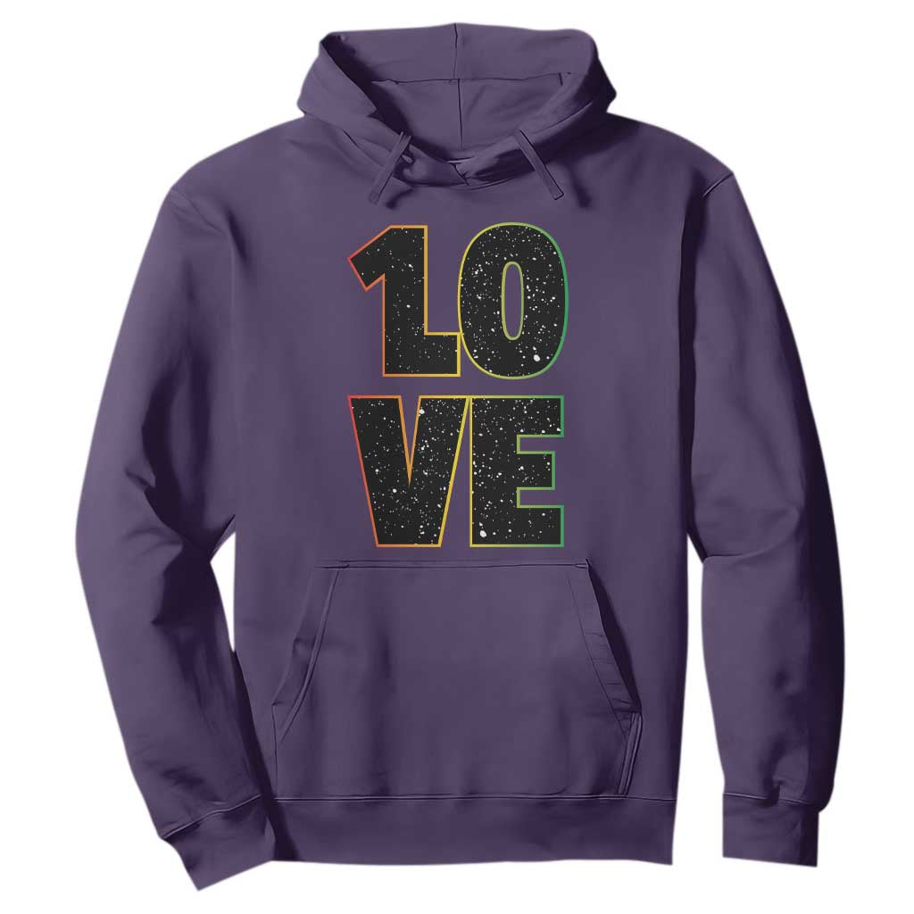 One Love Jamaican Rasta Reggage Music Hoodie TS10 Purple Print Your Wear