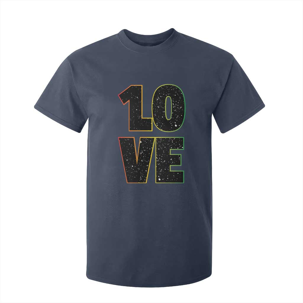 One Love Jamaican Rasta Reggage Music T Shirt For Kid TS10 Navy Print Your Wear