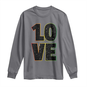 One Love Jamaican Rasta Reggage Music Long Sleeve Shirt TS10 Charcoal Print Your Wear