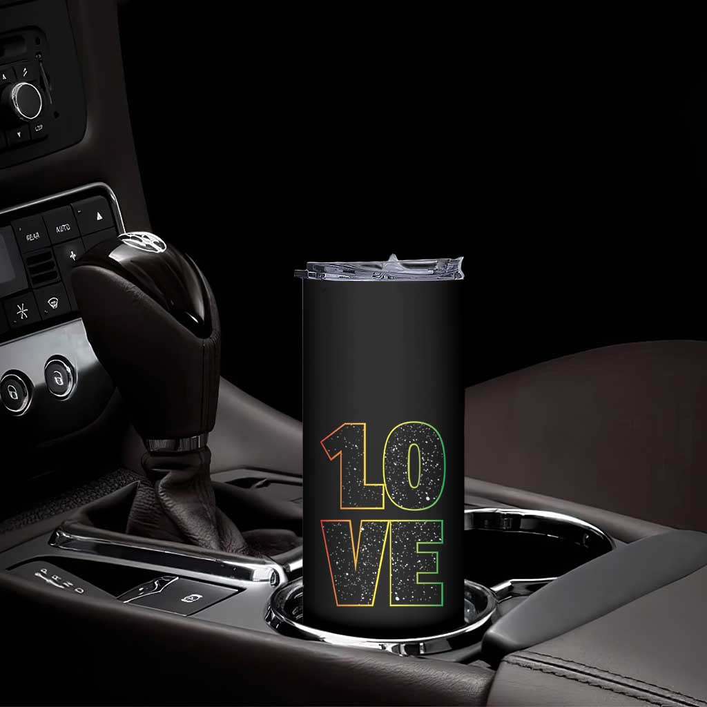 One Love Jamaican Rasta Reggage Music Skinny Tumbler TS10 Print Your Wear