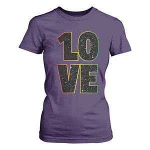 One Love Jamaican Rasta Reggage Music T Shirt For Women TS10 Purple Print Your Wear
