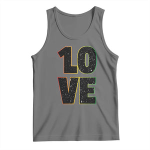 One Love Jamaican Rasta Reggage Music Tank Top TS10 Black Heather Print Your Wear