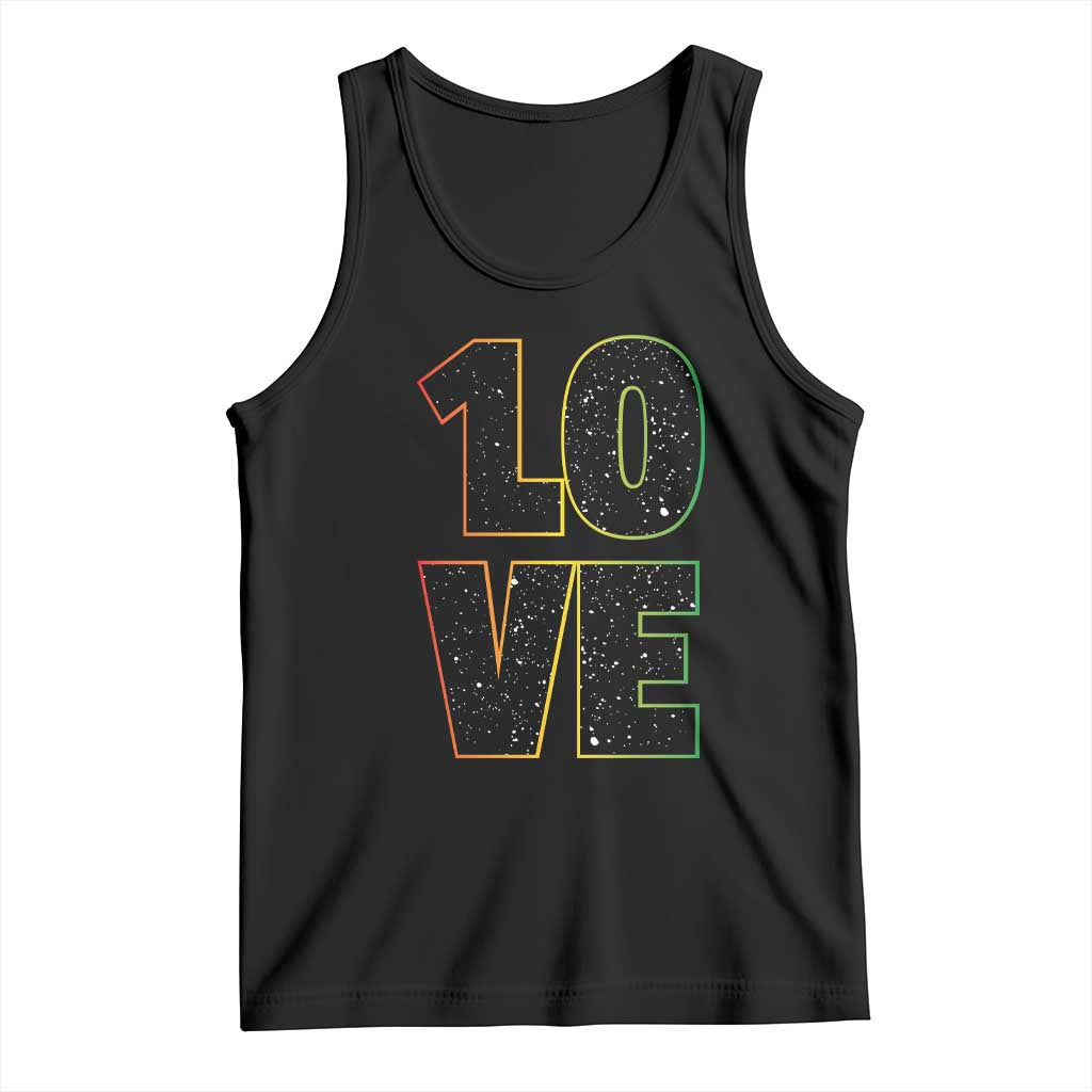 One Love Jamaican Rasta Reggage Music Tank Top TS10 Black Print Your Wear