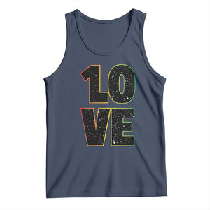 One Love Jamaican Rasta Reggage Music Tank Top TS10 Navy Print Your Wear