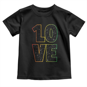 One Love Jamaican Rasta Reggage Music Toddler T Shirt TS10 Black Print Your Wear