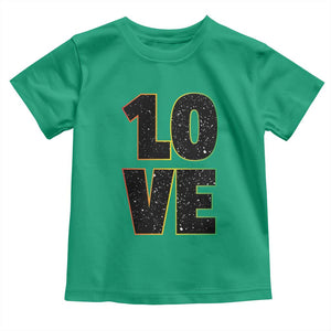One Love Jamaican Rasta Reggage Music Toddler T Shirt TS10 Irish Green Print Your Wear