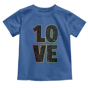 One Love Jamaican Rasta Reggage Music Toddler T Shirt TS10 Royal Blue Print Your Wear