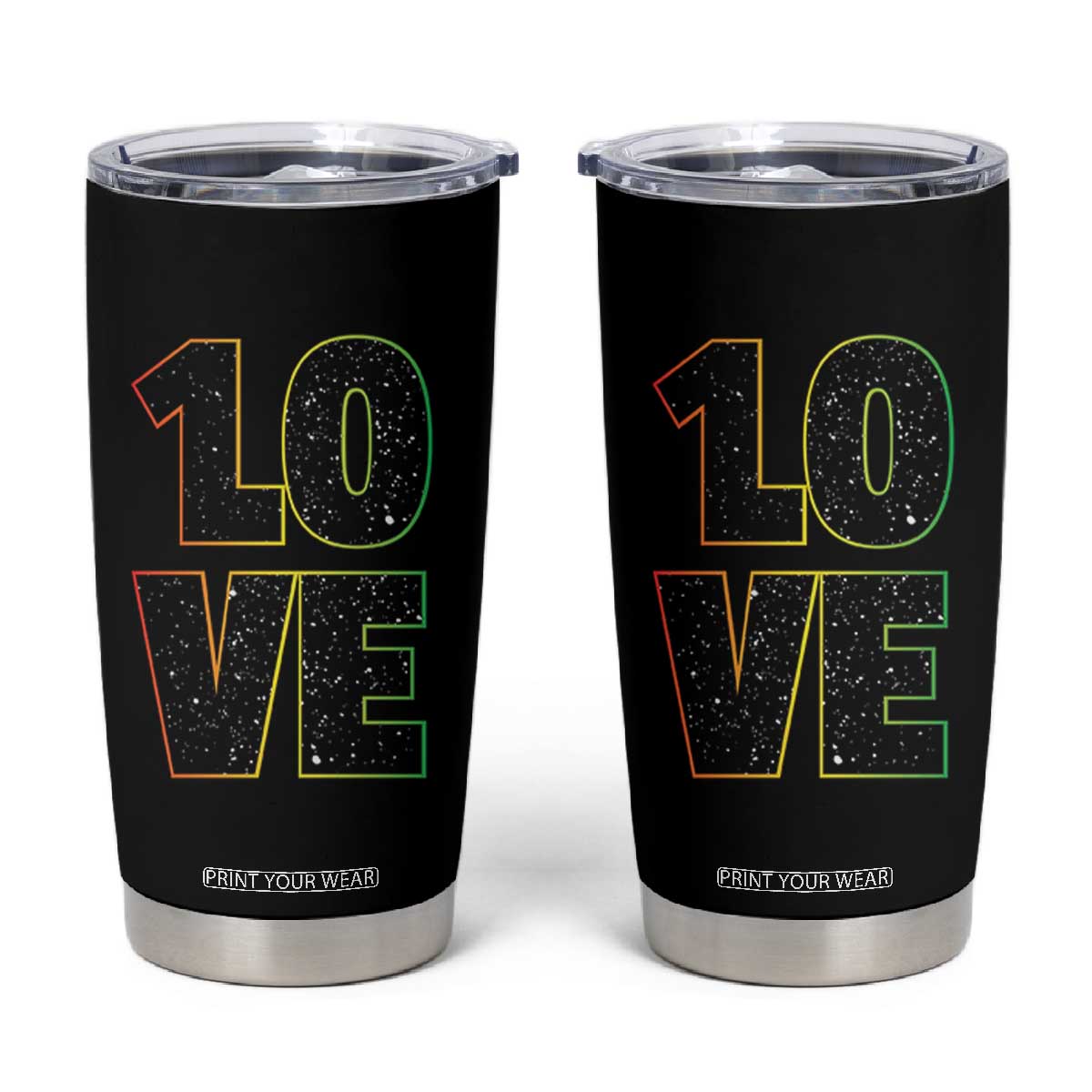One Love Jamaican Rasta Reggage Music Tumbler Cup TS10 Black Print Your Wear