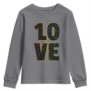 One Love Jamaican Rasta Reggage Music Youth Sweatshirt TS10 Charcoal Print Your Wear