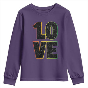 One Love Jamaican Rasta Reggage Music Youth Sweatshirt TS10 Purple Print Your Wear