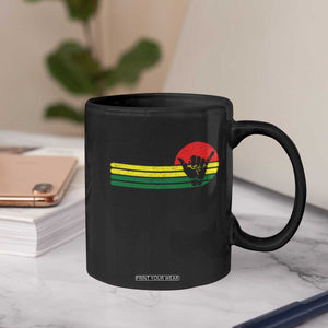 Rasta Reggae Shaka Hand Coffee Mug Retro Vintage Jamaica Flag Rasta Hawaii Shaka Sign TS10 Print Your Wear