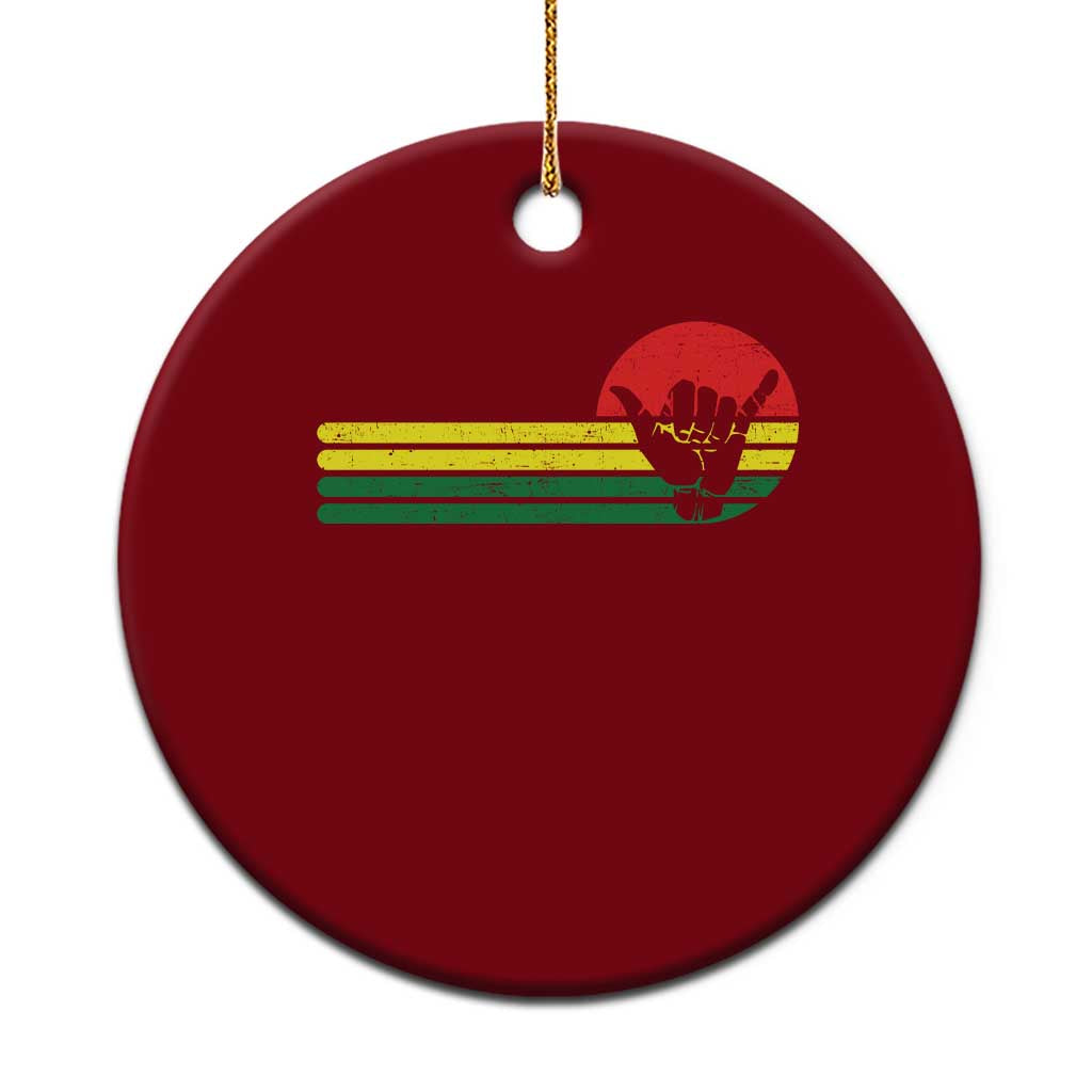 Rasta Reggae Shaka Hand Ceramic Ornament Retro Vintage Jamaica Flag Rasta Hawaii Shaka Sign TS10 1pc Red Print Your Wear
