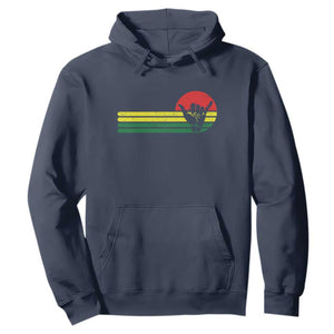 Rasta Reggae Shaka Hand Hoodie Retro Vintage Jamaica Flag Rasta Hawaii Shaka Sign TS10 Navy Print Your Wear