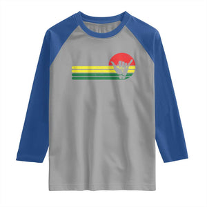 Rasta Reggae Shaka Hand Raglan Shirt Retro Vintage Jamaica Flag Rasta Hawaii Shaka Sign TS10 Sport Gray Royal Print Your Wear