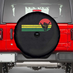 Rasta Reggae Shaka Hand Spare Tire Cover Retro Vintage Jamaica Flag Rasta Hawaii Shaka Sign TS10 Black Print Your Wear