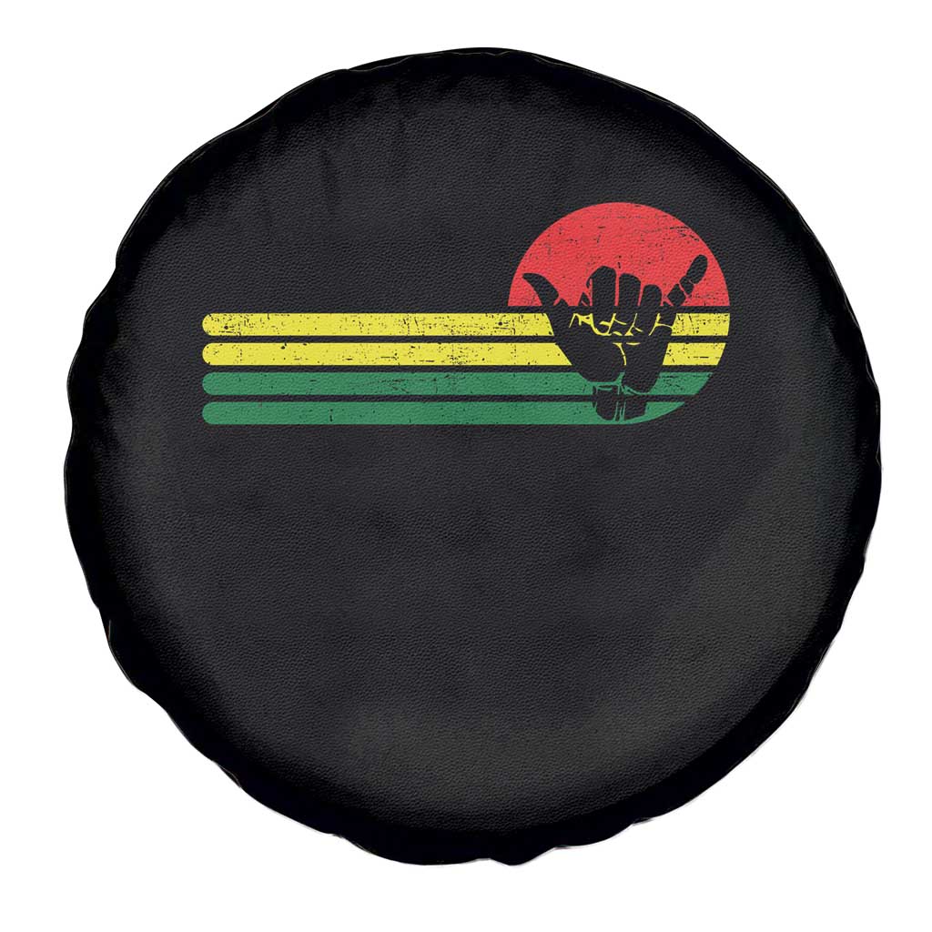 Rasta Reggae Shaka Hand Spare Tire Cover Retro Vintage Jamaica Flag Rasta Hawaii Shaka Sign TS10 Print Your Wear