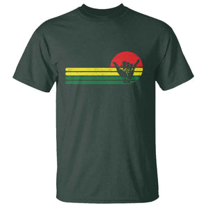 Rasta Reggae Shaka Hand T Shirt Retro Vintage Jamaica Flag Rasta Hawaii Shaka Sign TS10 Dark Forest Green Print Your Wear