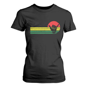 Rasta Reggae Shaka Hand T Shirt For Women Retro Vintage Jamaica Flag Rasta Hawaii Shaka Sign TS10 Black Print Your Wear