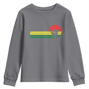 Rasta Reggae Shaka Hand Youth Sweatshirt Retro Vintage Jamaica Flag Rasta Hawaii Shaka Sign TS10 Charcoal Print Your Wear